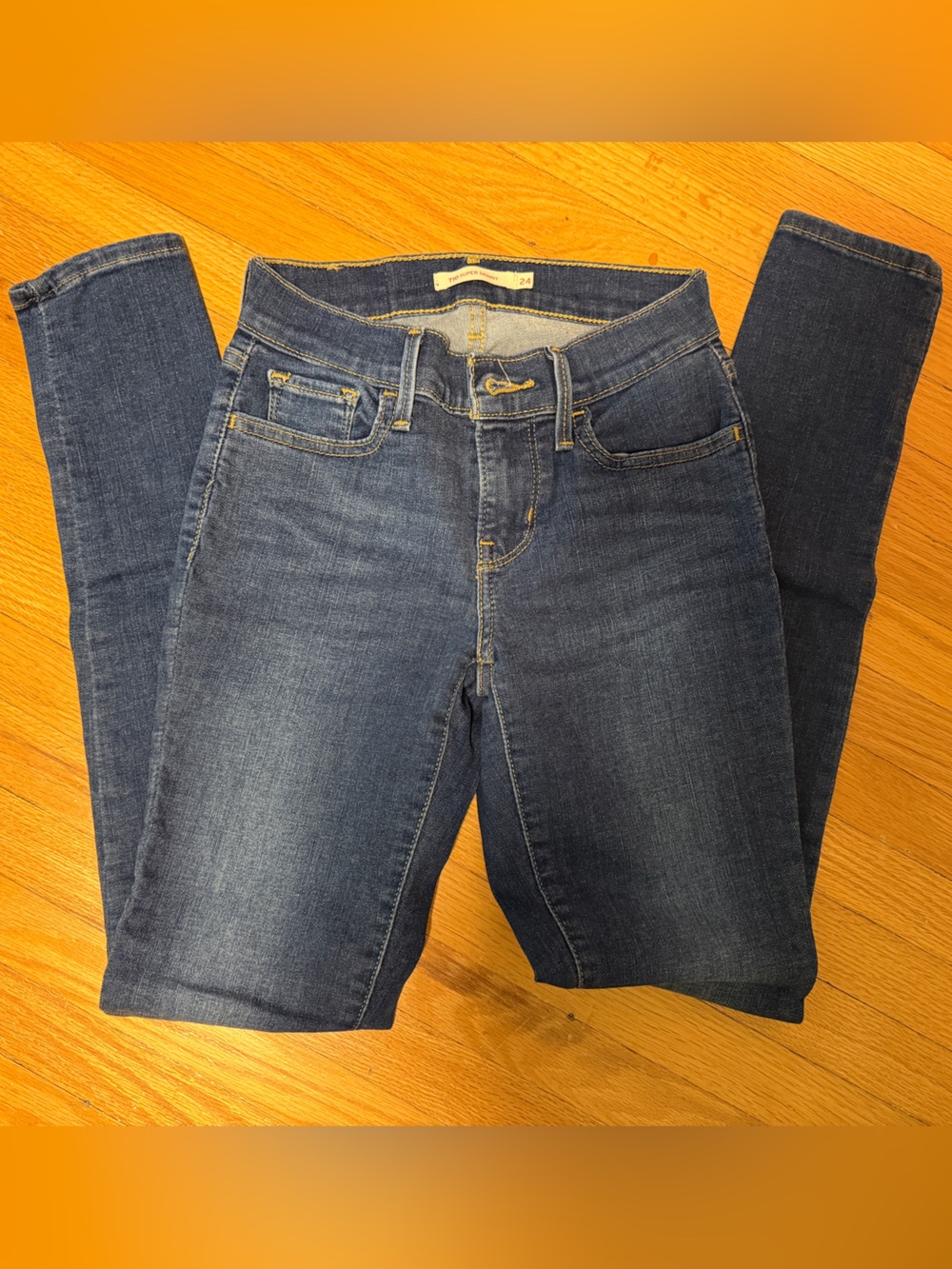 Levi’s Dark Blue Stretch Denim Jeans